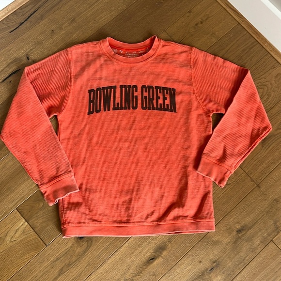 XS Bowling Green University Oversized Ribbed Texture Sweatshirt - Picture 1 of 16